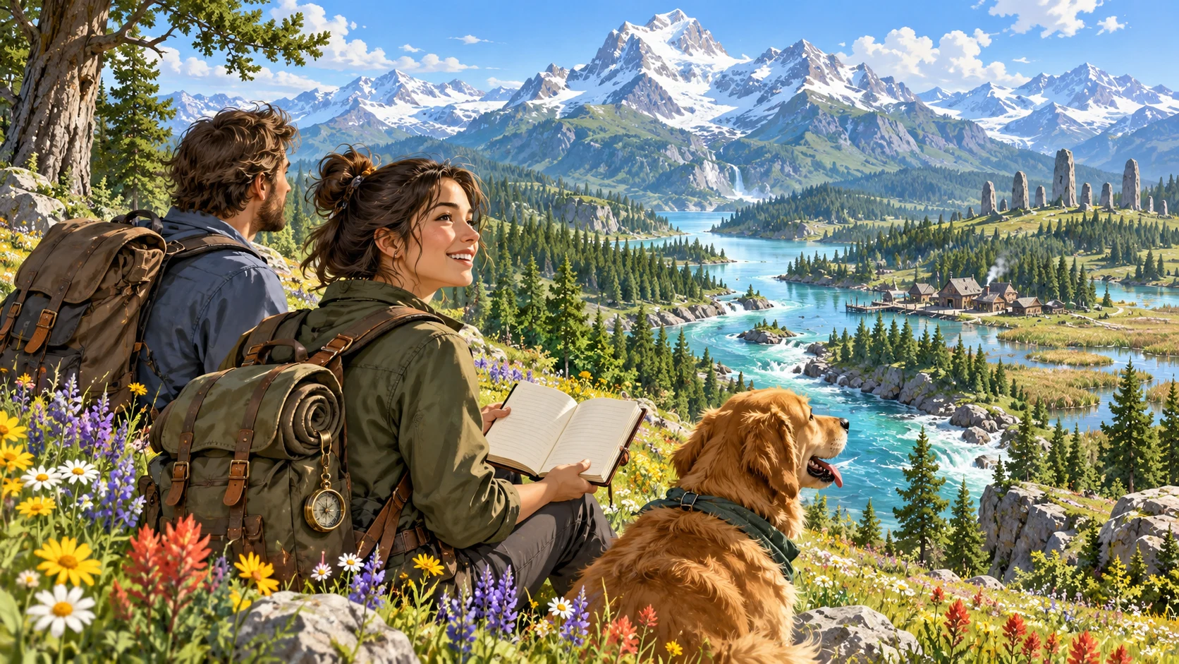 Wilderness Region Generator editorial illustration